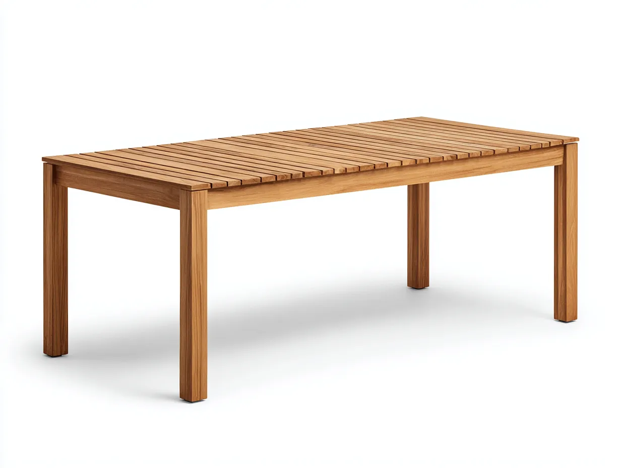 Tavolo da giardino - legno massello - 180x90x75 cm - naturale - stile moderno-Nookmyhub