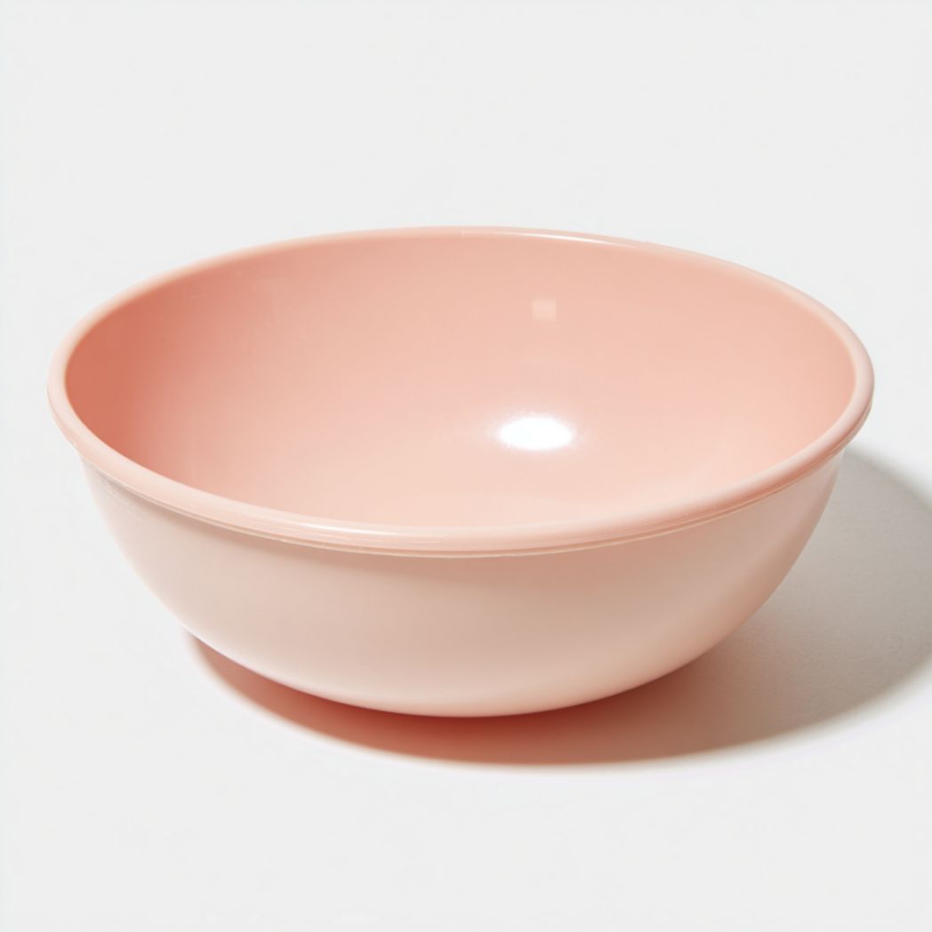 Vasque à poser ronde en céramique émaillée rose clair-Polo Furniture