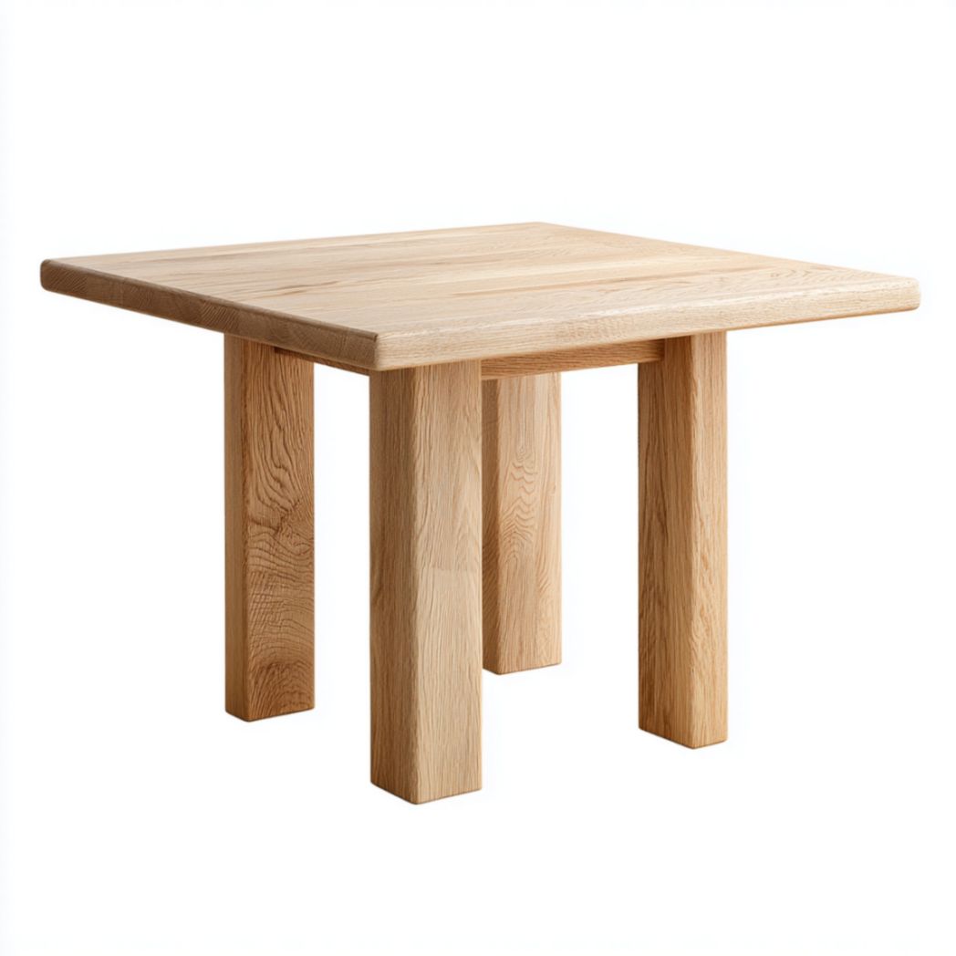 Table carrée en bois massif à quatre pieds-Vanesa Furniture