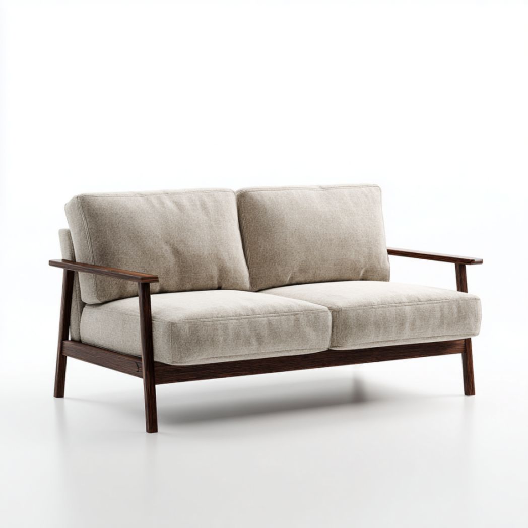 Canapé 2 places structure en bois massif et tissu-Medallion Furniture