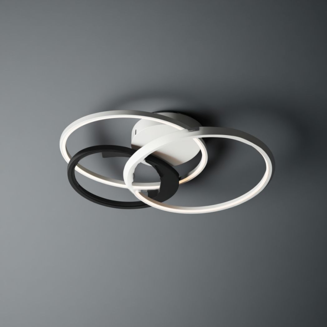 Plafonnier LED à anneaux circulaires de plafond-Famoc Furniture