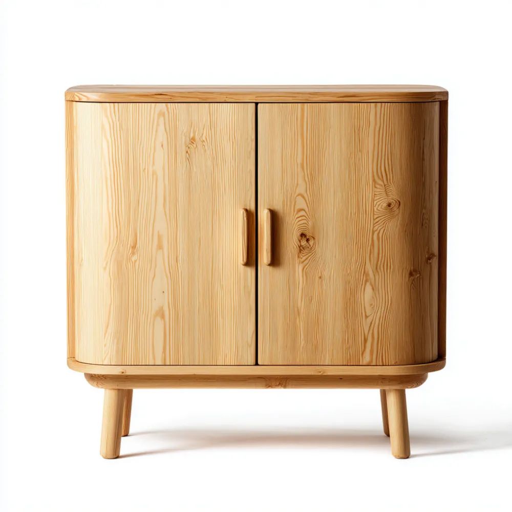 Buffet 80x40x90 cm en Bois Naturel – Design Scandinave