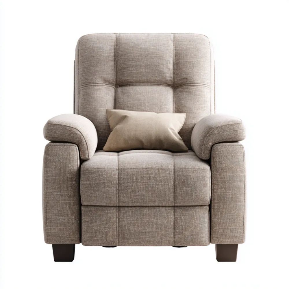 Fauteuil Relax Tissu 80x90x100 cm – Beige – Confort Moderne