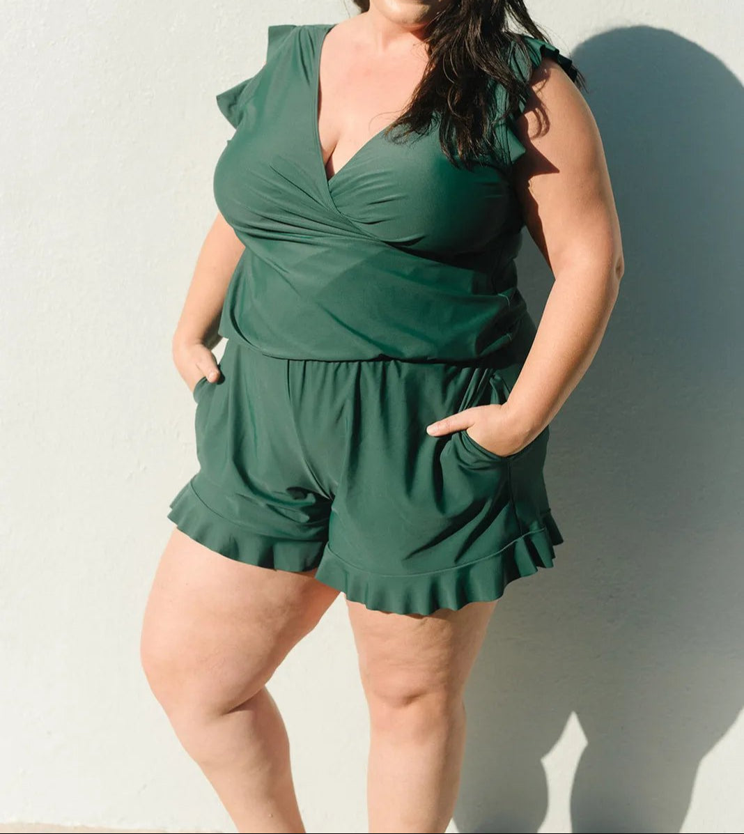 Swim Romper Built-in Bra