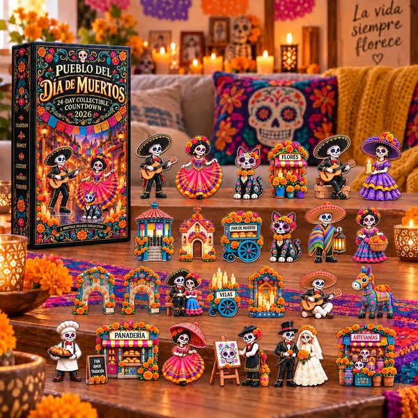 A 24-day countdown calendar for the Day of the Dead