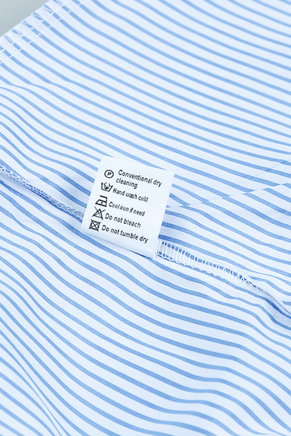 Stripe Shirred Cuff Shirt