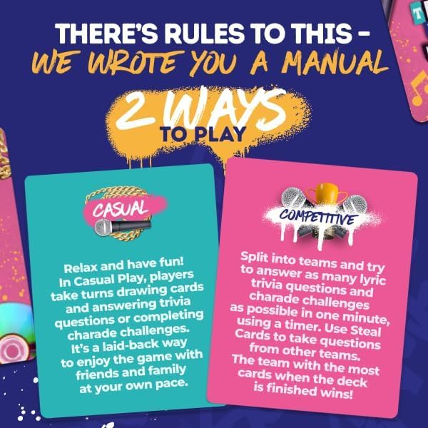 90s & 2000s Throwback Music Card Game – Nostalgic Hip-Hop & R&B Party Game for Adults