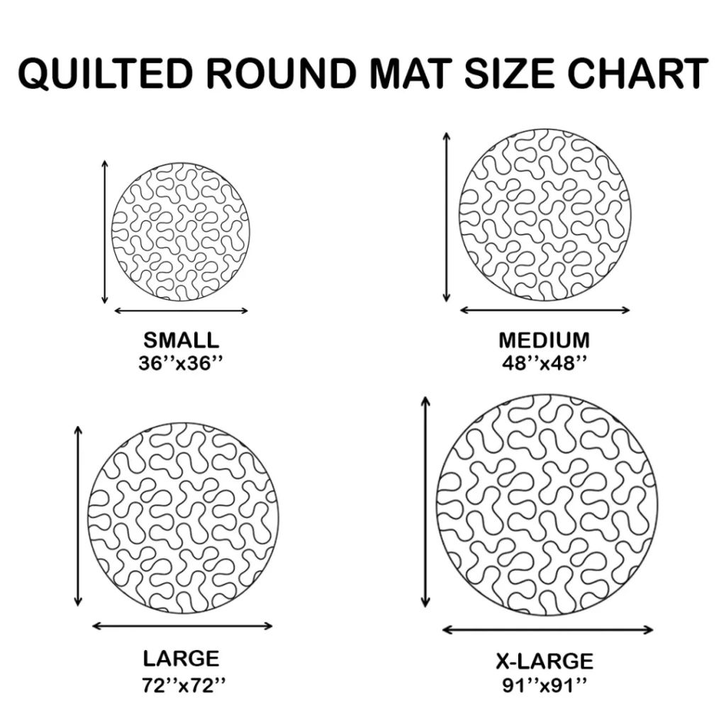 3D Skeleton Vortex Quilted Round Halloween Rug