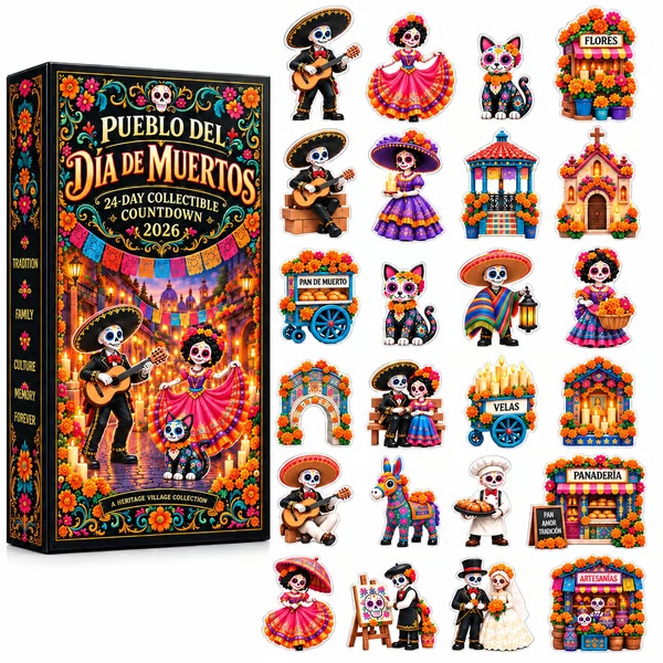 A 24-day countdown calendar for the Day of the Dead