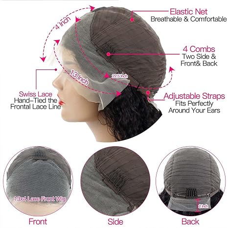 13x4 Honey Brown Lace Front Wig – 30 Inch Premium Human Hair Body Wave Wig with Natural Melted Hairline