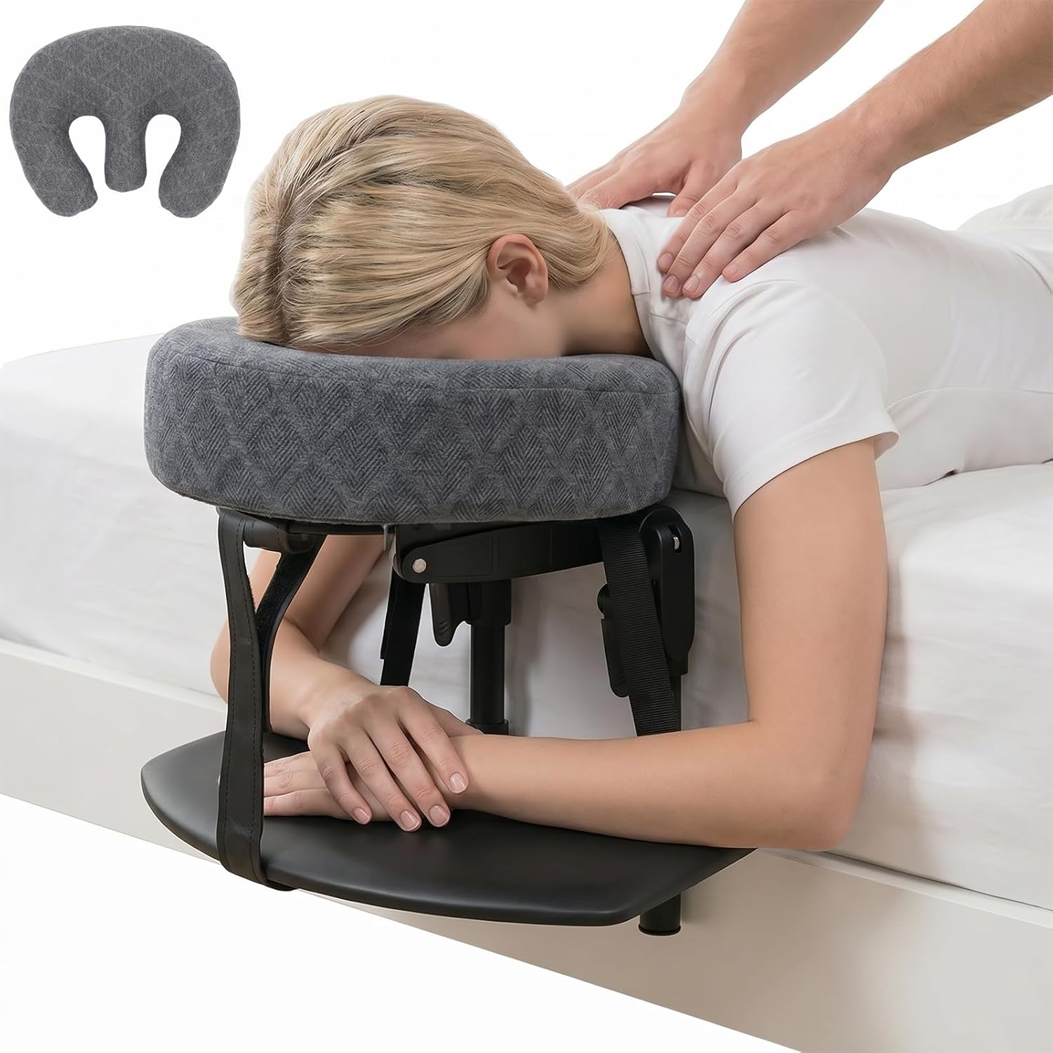 Adjustable Massage Headrest for Bed – Relax Comfortably at Home