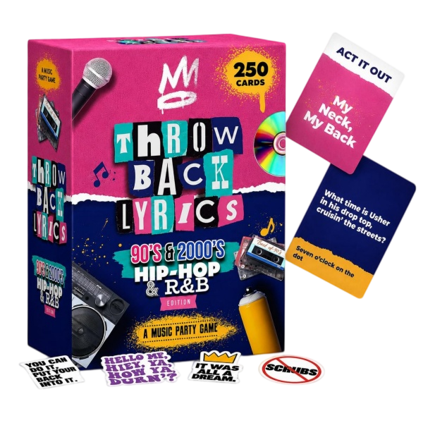 Throwback music card game