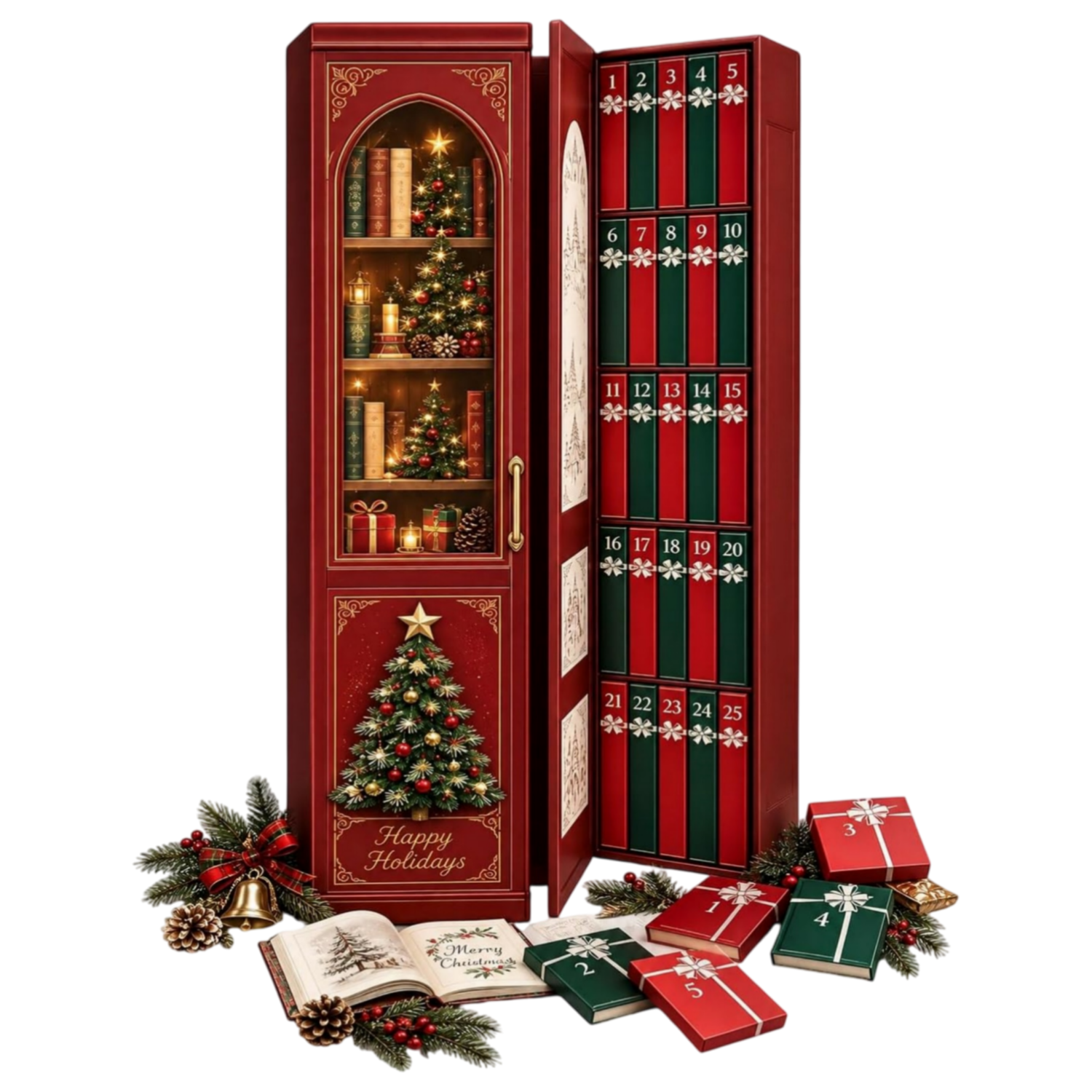 Mini Book Christmas Display