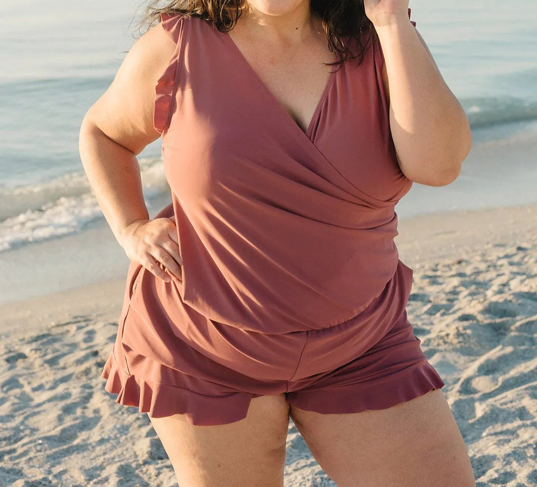 Swim Romper Built-in Bra