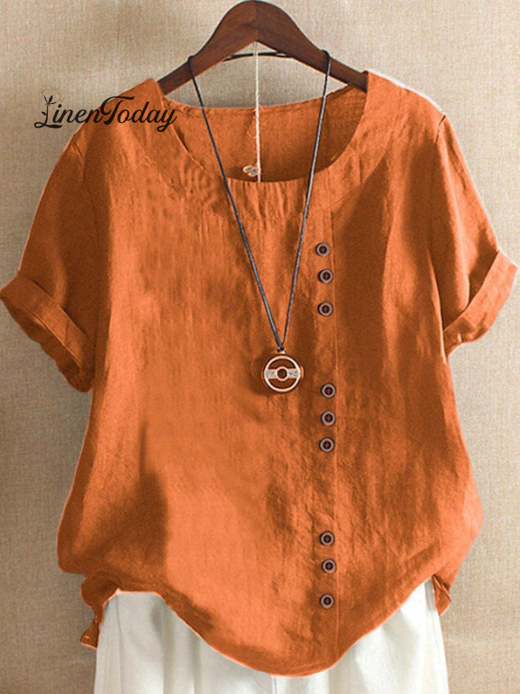 Loose Simple Solid Color Top