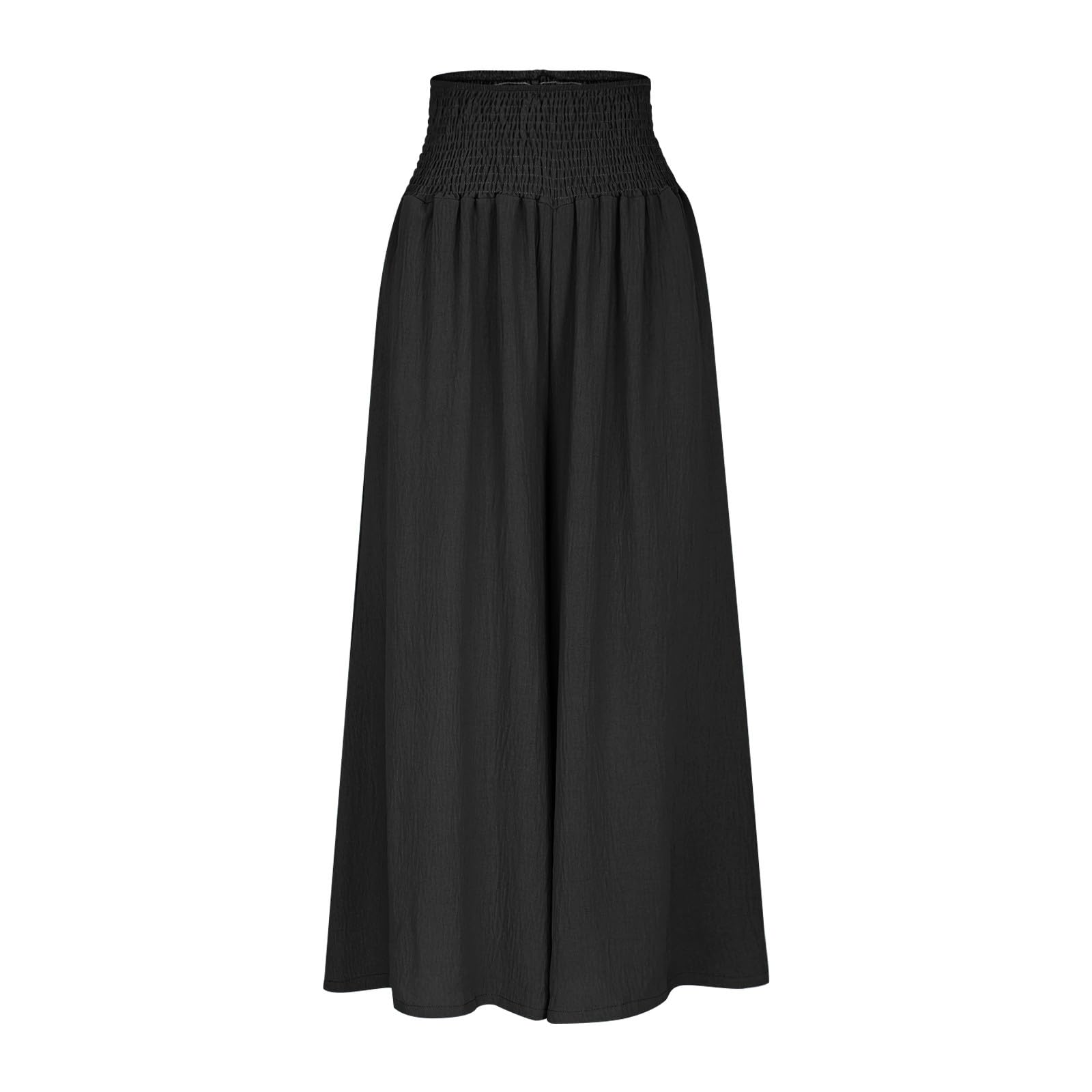 Women's Fashion Casual Wide-Leg Elastic-Waist Pants-XC