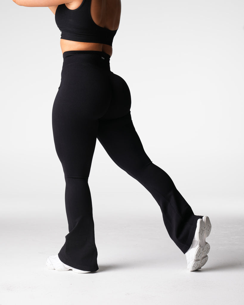 Oxford Harmony Ribbed Seamless Flare Leggings