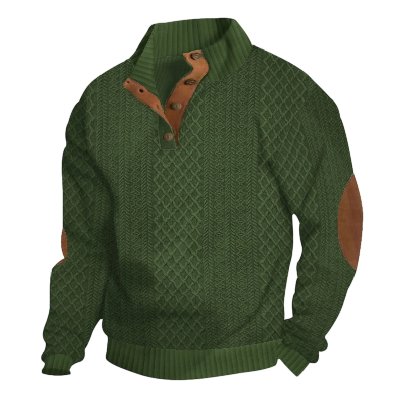 Green Siegfried cable knit sweater