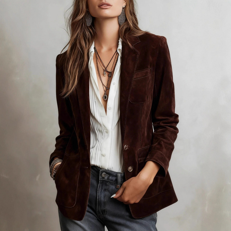 Retro brown blazer
