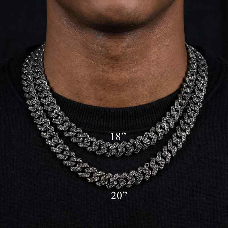 14mm Miami Cuban Chain in Black Gold