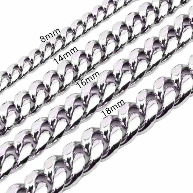 18mm 316L Stainless Steel Cuban Link Chain