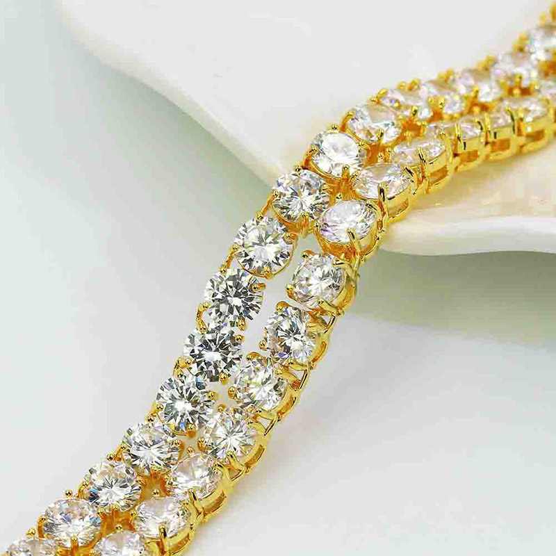 6mm Tennis Chain in Gold
