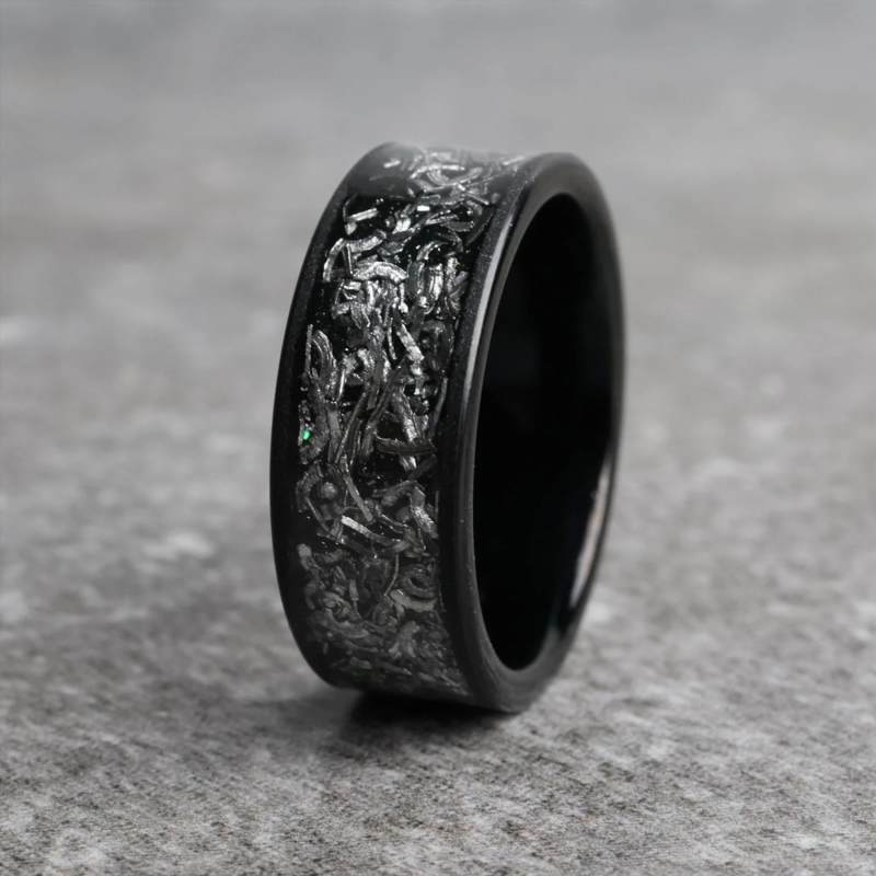 Matte Black Tungsten Carbide Wedding Band