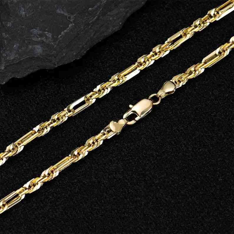 14K Gold-Plated Milano Rope Chain Necklace