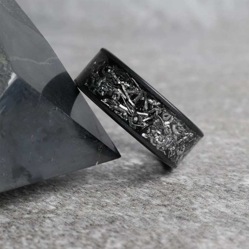 Matte Black Tungsten Carbide Wedding Band