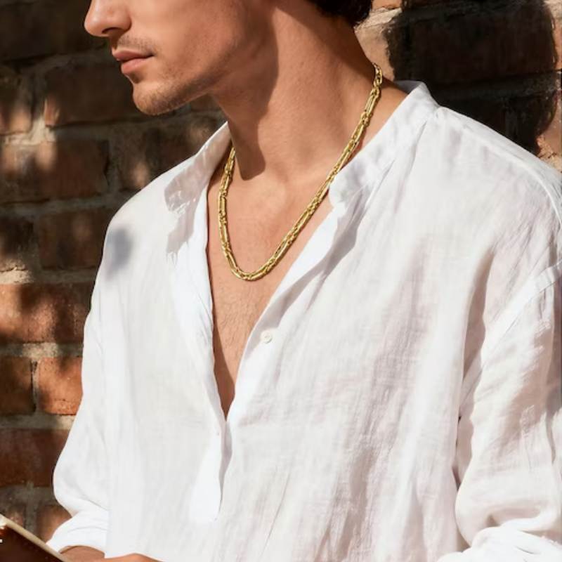 14K Gold-Plated Milano Rope Chain Necklace
