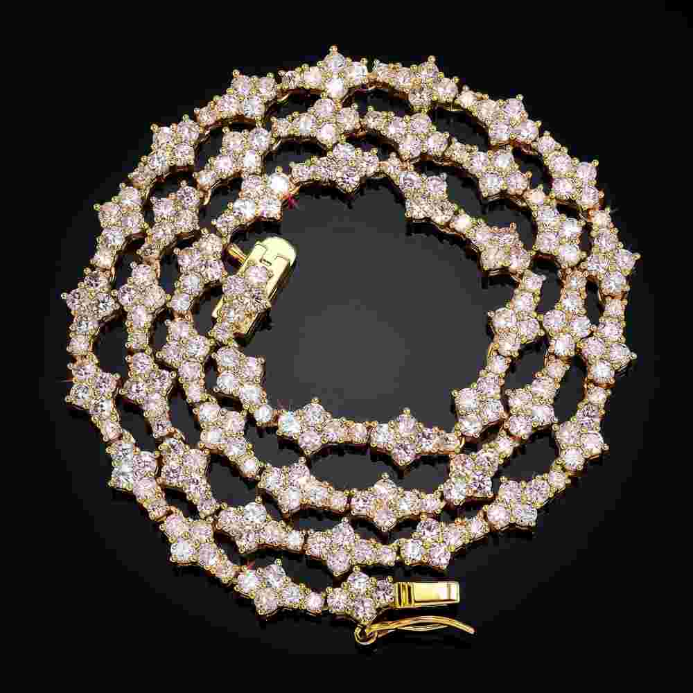 7mm Round Diamonds Cross Chain