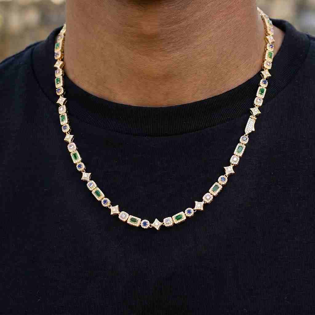 Iced Out 6mm Multi-color Tennis Chain