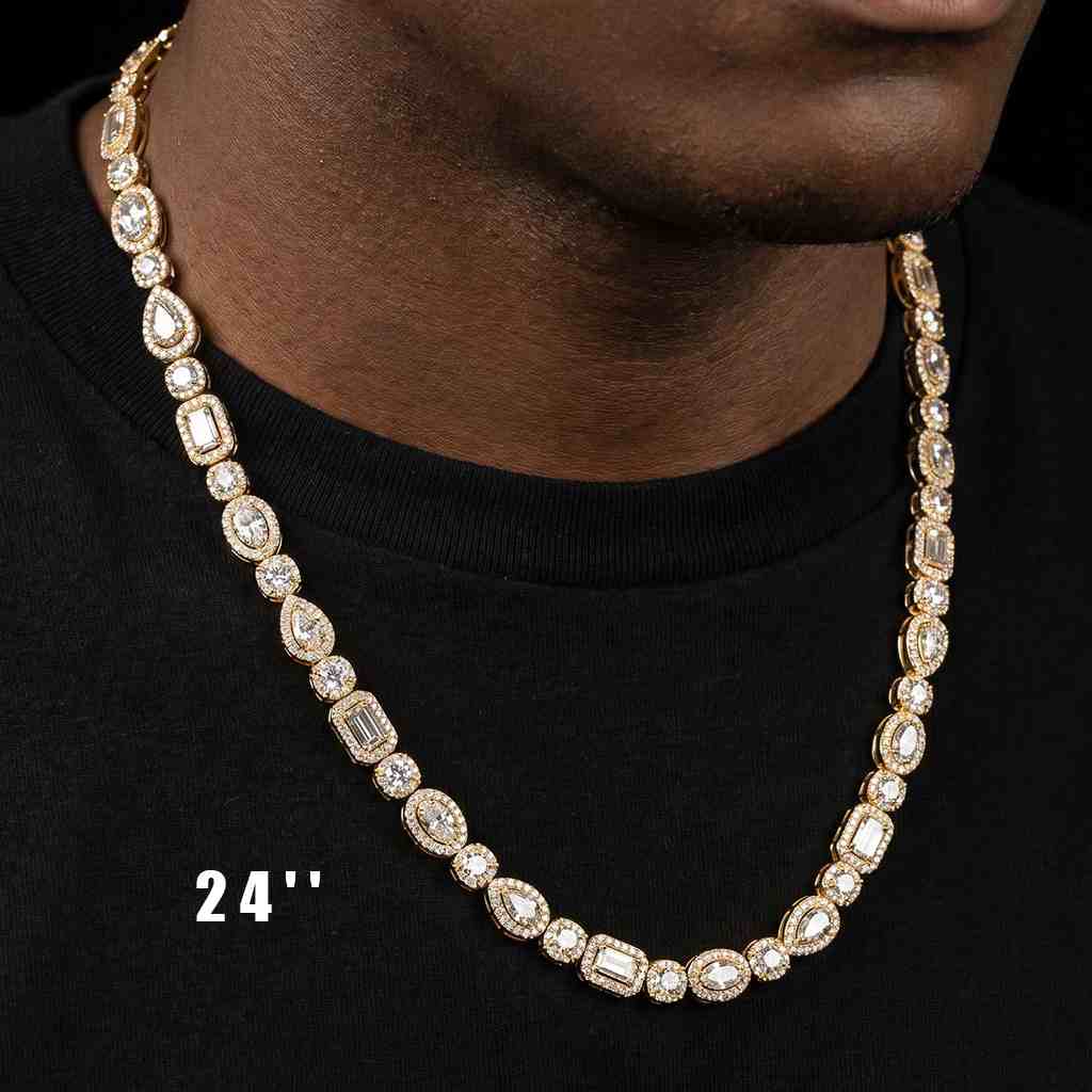 Iced Out 8mm Baguette Chain