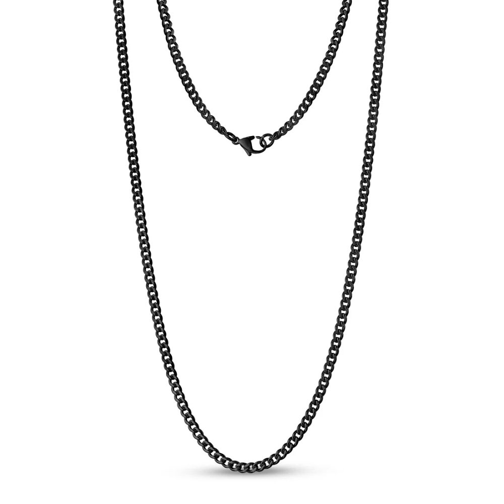 3.5MM Stainless Steel Cuban Link Chain Necklace