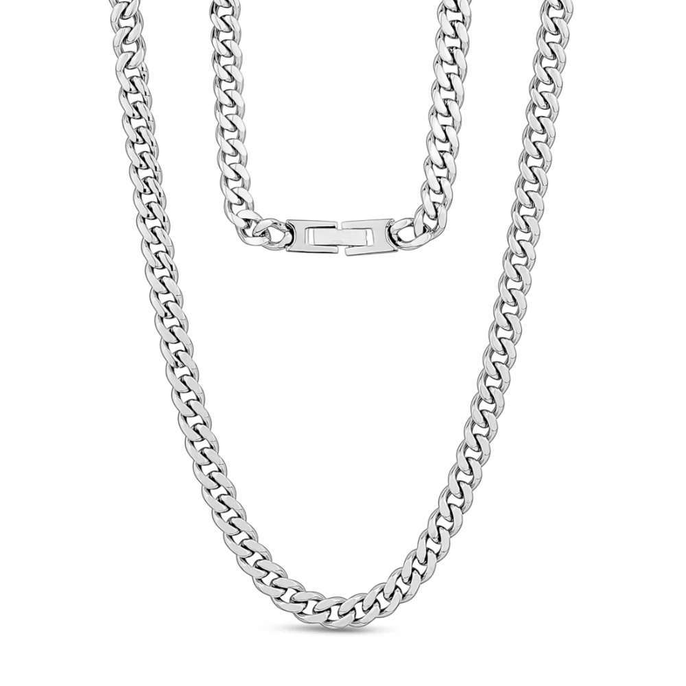 6MM Stainless Steel Cuban Chain Necklace