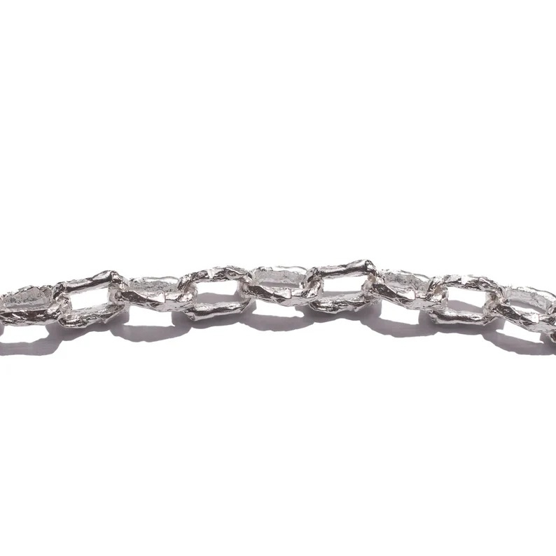 Mens Sterling Silver Chunky Cable Chain Necklace