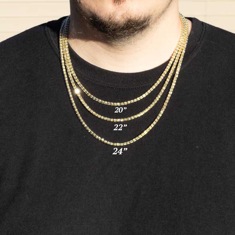 Mens 925 Sterling Silver Italian Iced out Link Chain