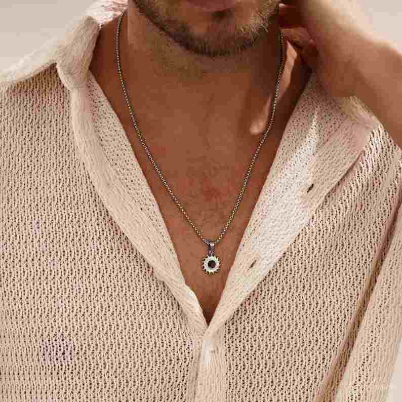 Mens Tiger's Eye Necklace