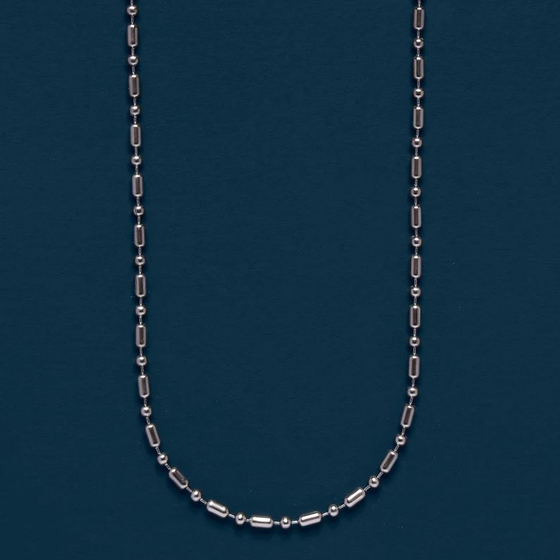 2.5MM Men's Stainless Steel Minimalist Chain