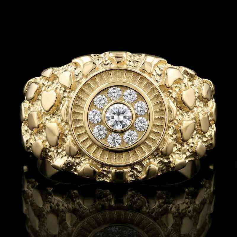  Eye Nugget Ring in Gold