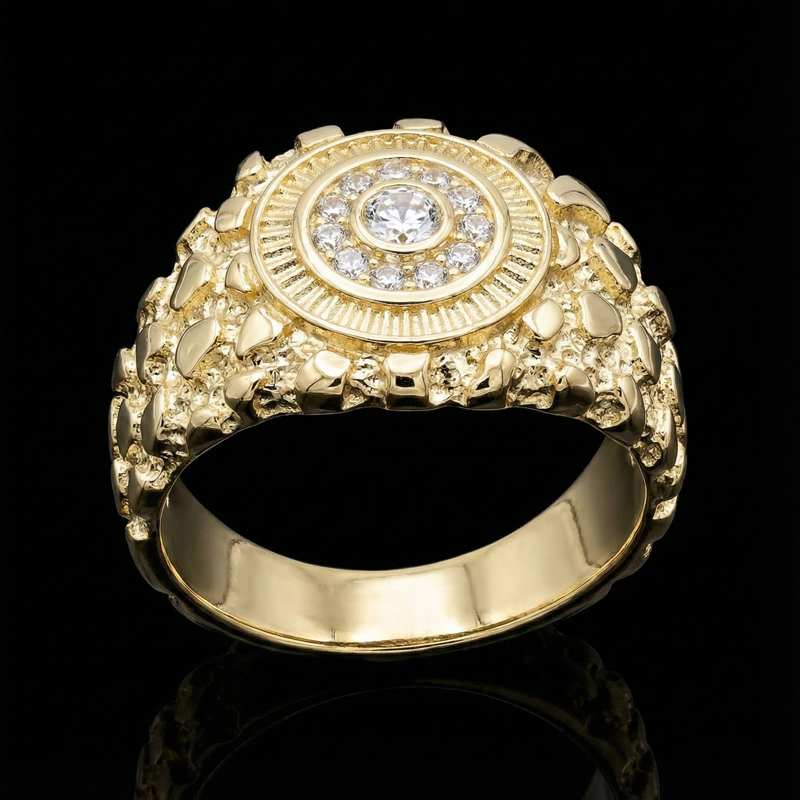  Eye Nugget Ring in Gold