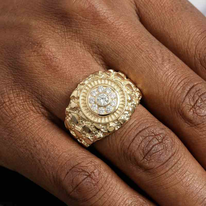  Eye Nugget Ring in Gold