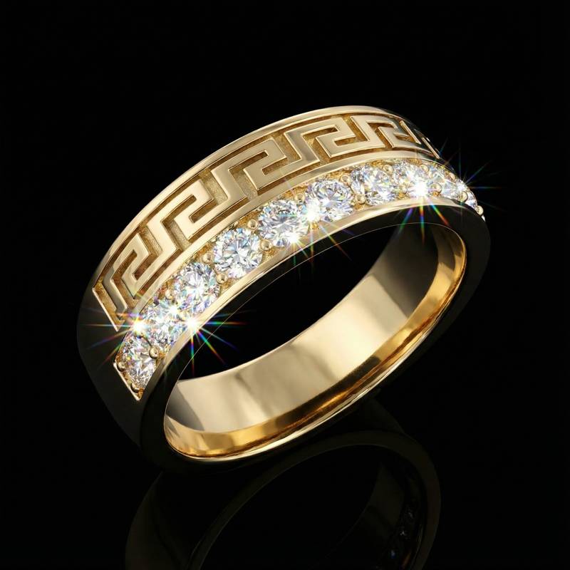 Meander Band Ring