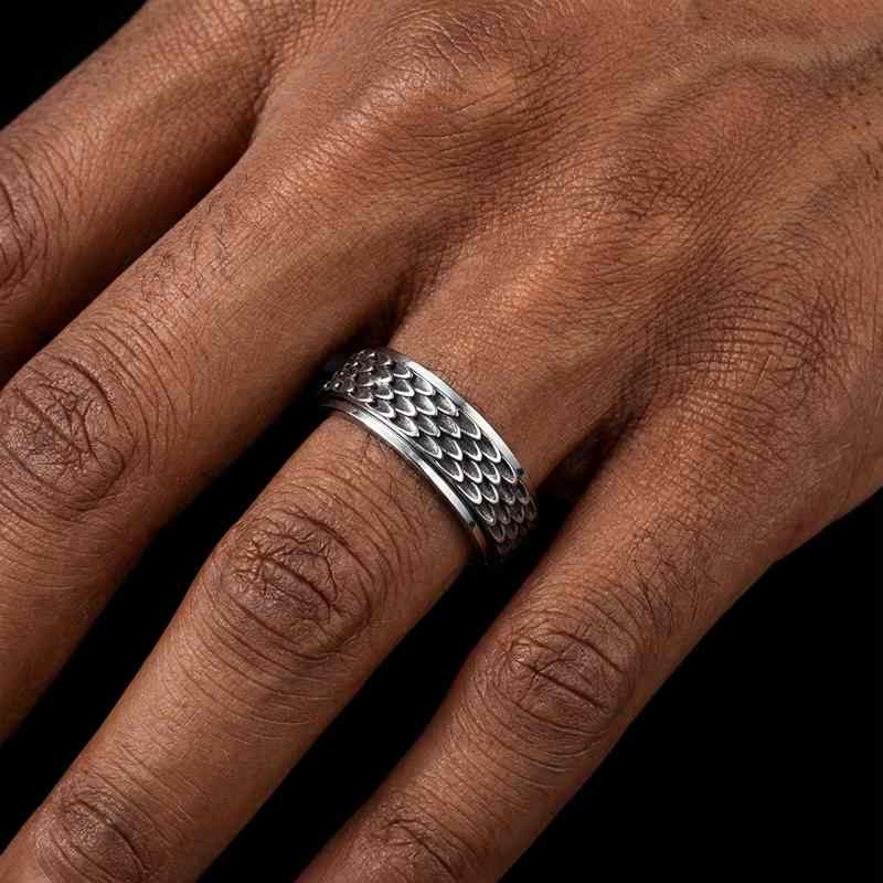 Dragon Scale Rotatable Ring