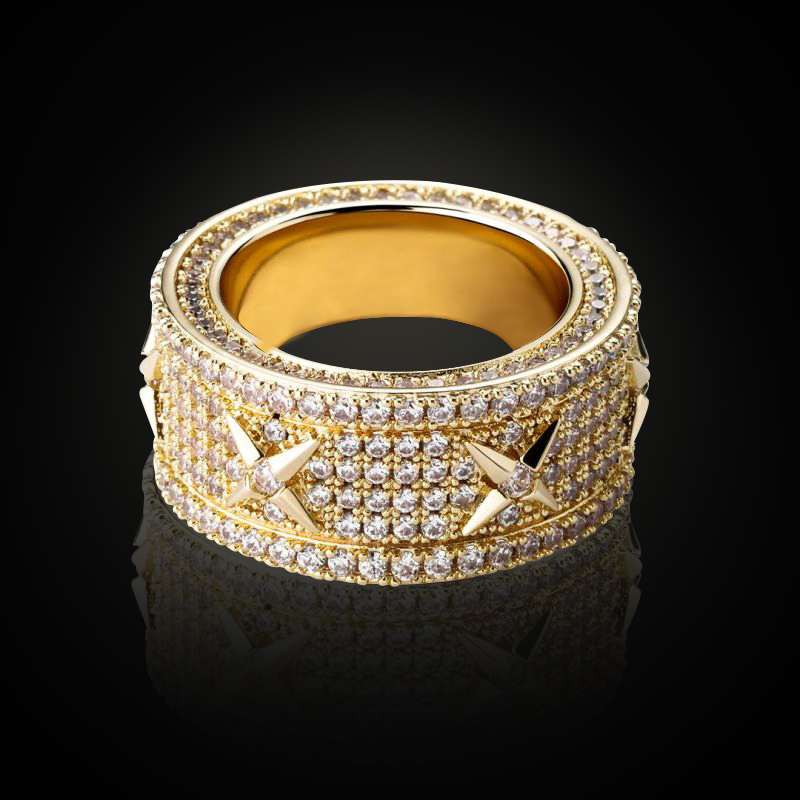 Men's North Star Stones Paved Band