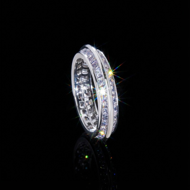 Two Rows Pave Band