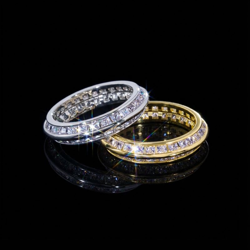 Two Rows Pave Band