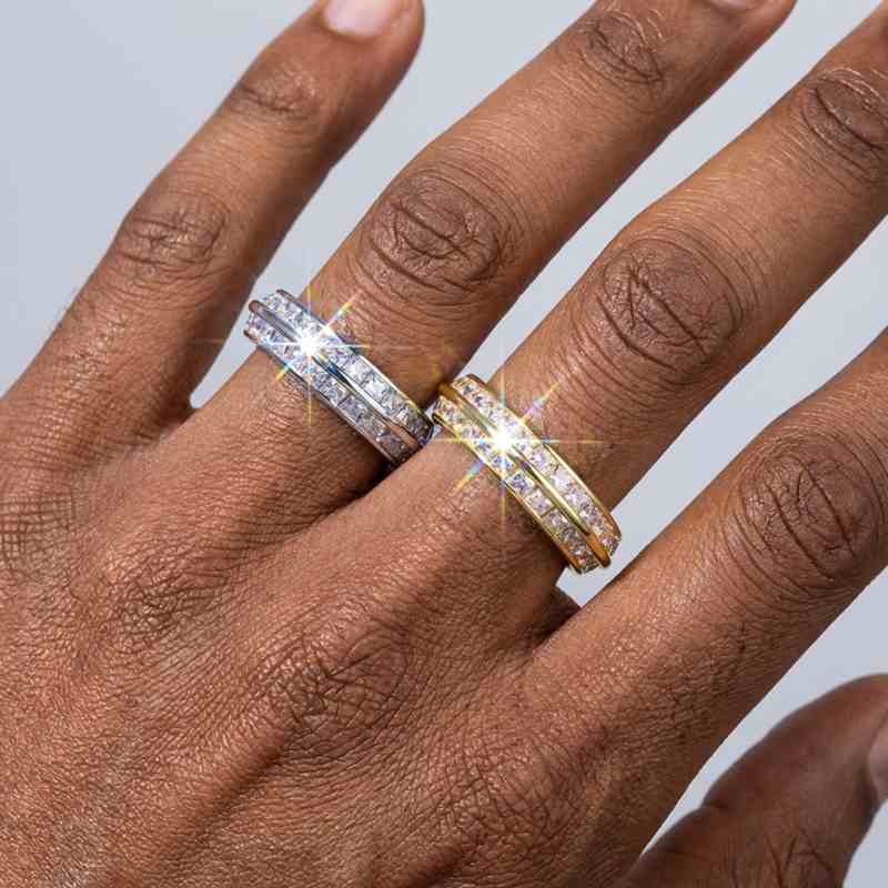Two Rows Pave Band