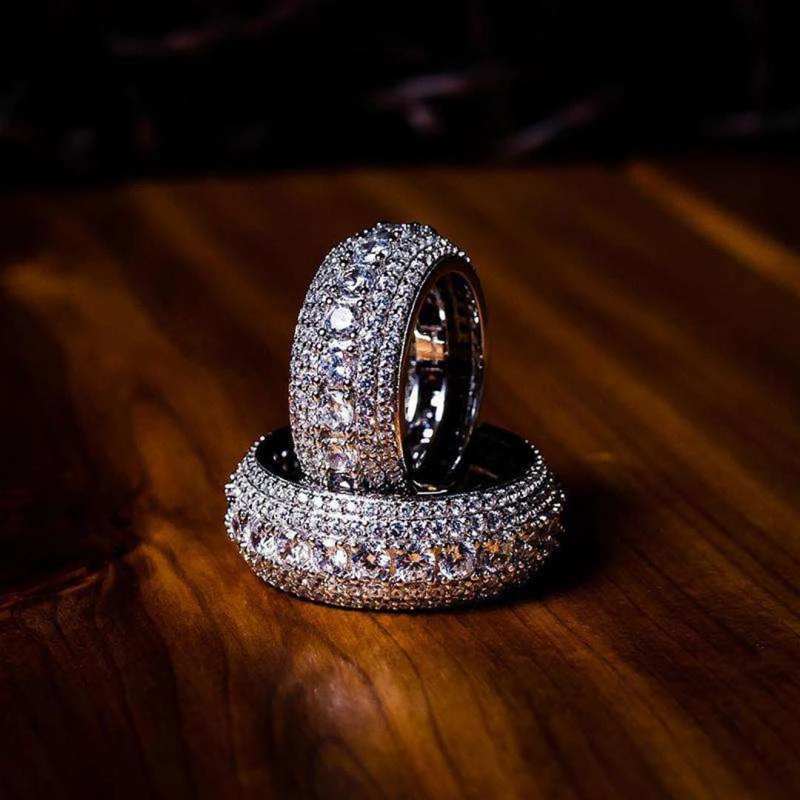 Micro Pave Round Cut Band