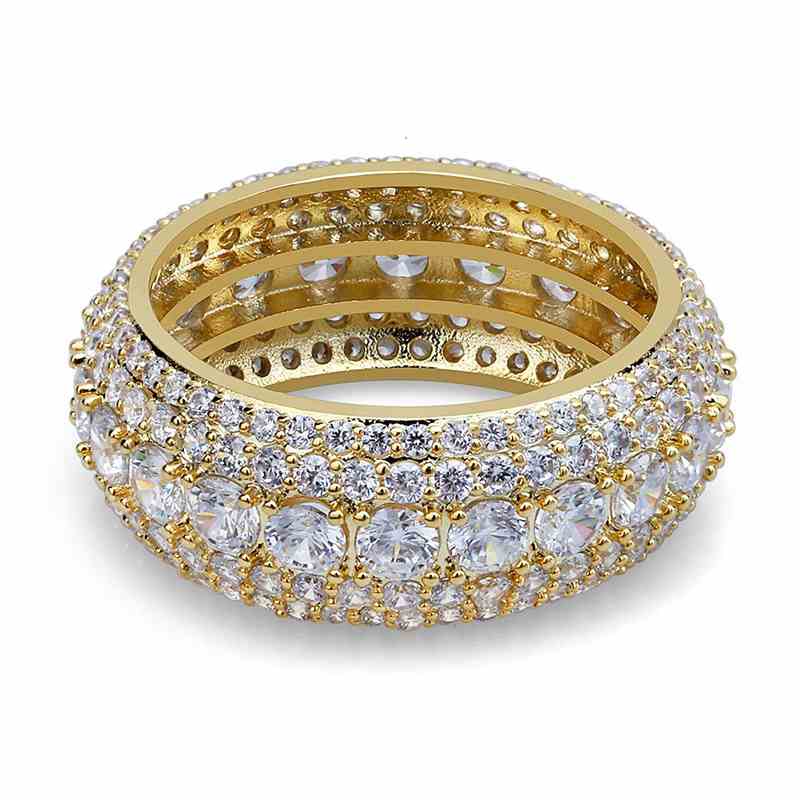 Micro Pave Round Cut Band